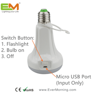 C701 rechargeable Smart led bulb with flashlight (5)