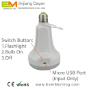 C702 Smart Rechargeable LED Bulb with Flashlight